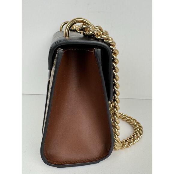 Gucci GG Supreme Padlock Small Shoulder Bag Brown and Black B-6 - Picture 5 of 16